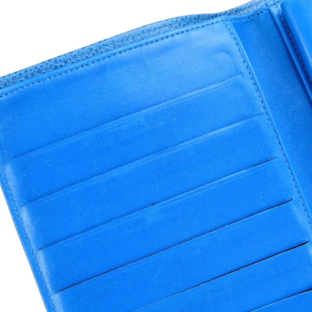 CHANEL Blue Caviar Leather Logo Wallet - Picture 10 of 16